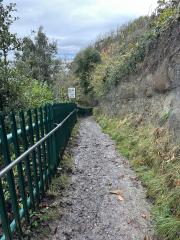 It's a sharp but short climb up out of St Audrie's Bay